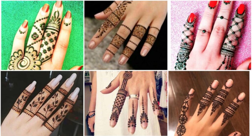 Finger Mehndi Design Ideas for Brides