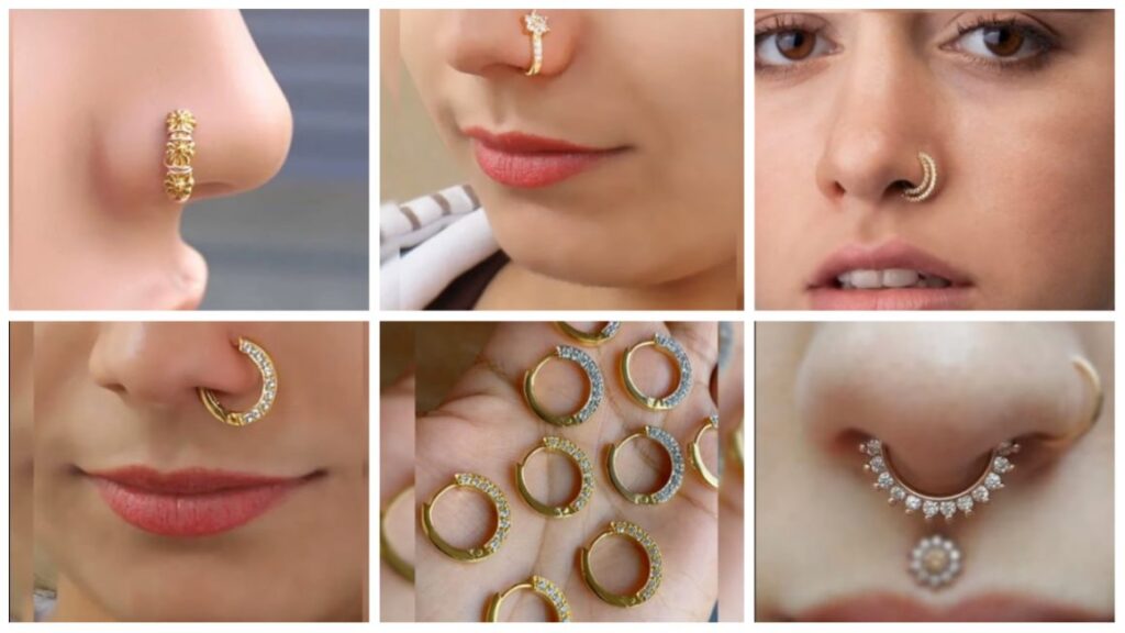 Beautiful Gold Nose Rings for all type of Events
