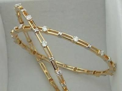 gold stone bangles 2