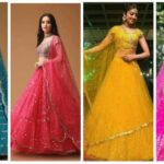 Stylish Net Lehenga Design