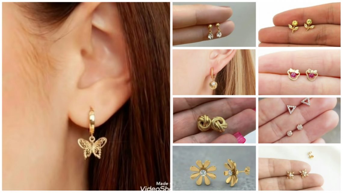 lightweight gold earrings a1