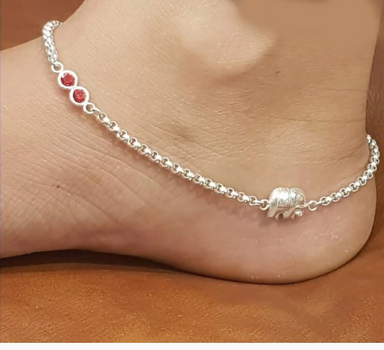 silver anklet designs 9