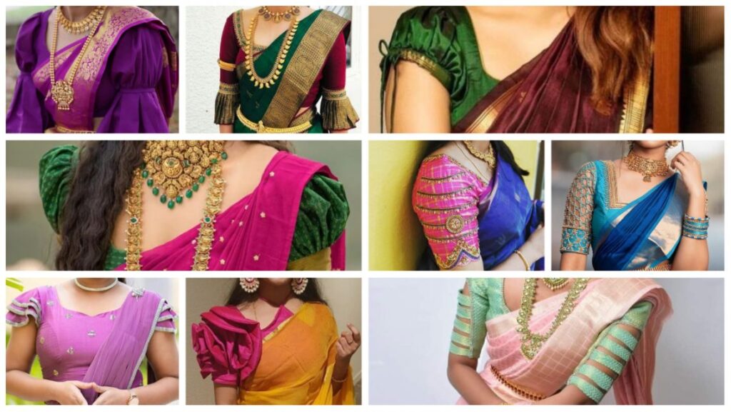 Fashionable Blouse Sleeve Designs for Sarees