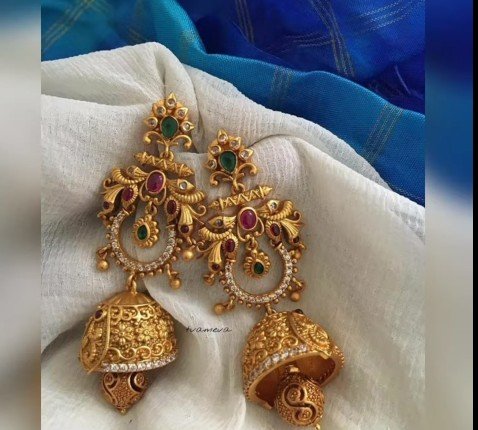 gold earring designs 21