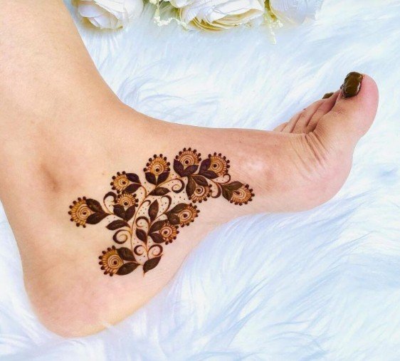 henna tattoo designs for feet 7
