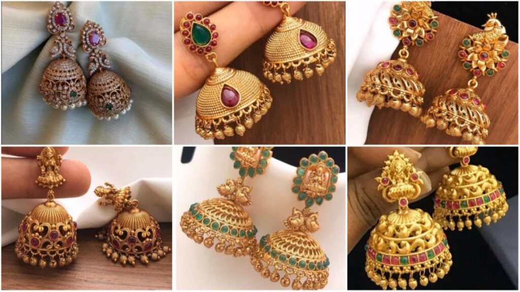 light weight jhumka designs a1