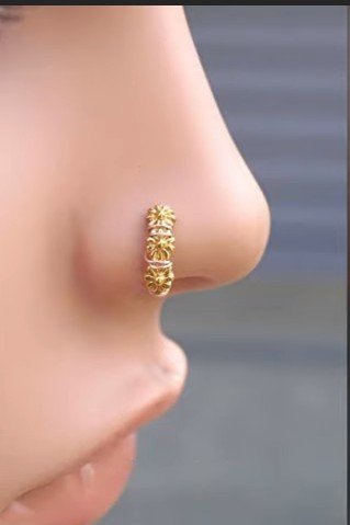 gold nose pin 12