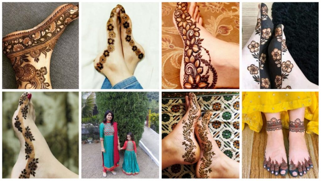 leg mehndi designs a1