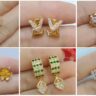 gold earrings a1