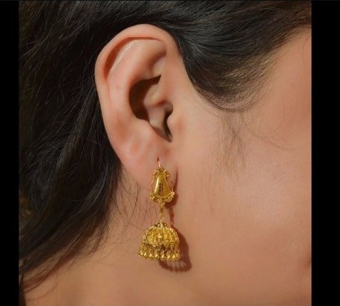 gold jhumka earrings 12