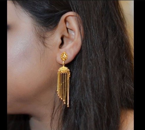 gold jhumka earrings 5