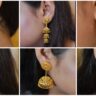 Gold Jhumka Earrings Ideas in 2022