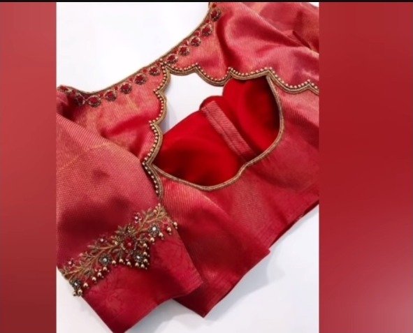 red blouse designs 7