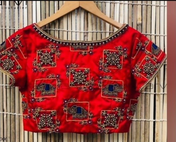 red blouse designs 9