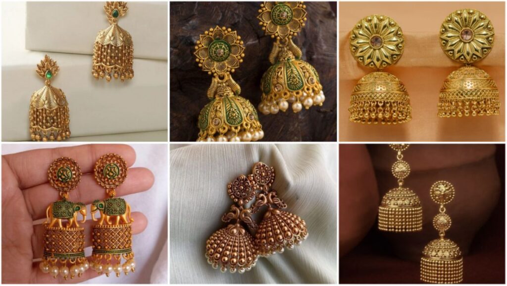 Latest Gold Jhumka Designs 2023