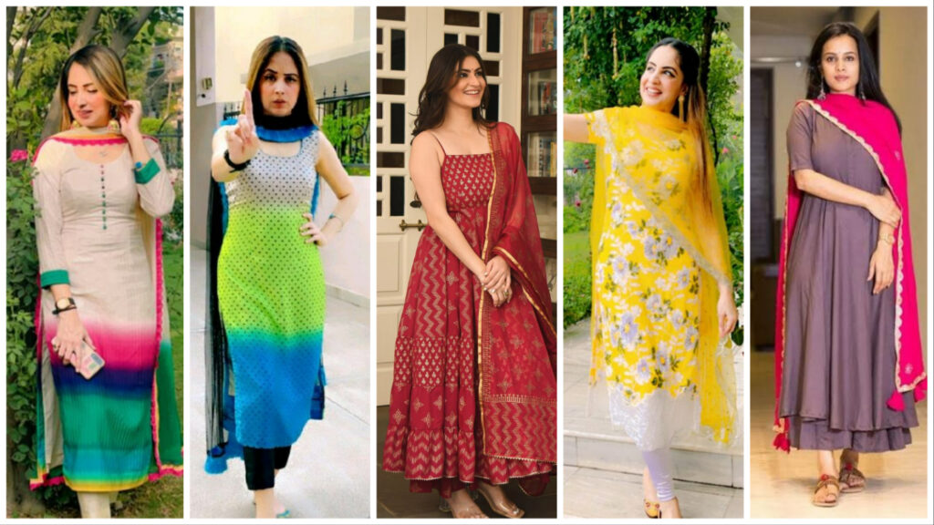15 Latest Kurti Front Neckline Designs