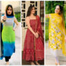 15 Latest Kurti Front Neckline Designs