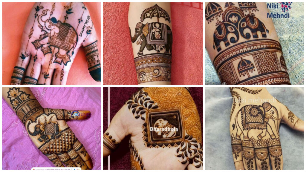 Elephant Mehndi Designs