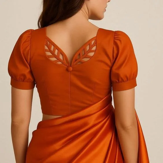 modern blouse back neck