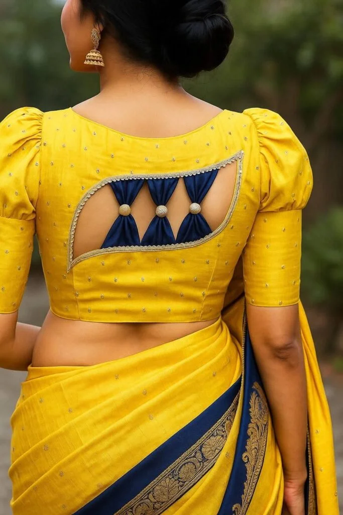 modern blouse back neck