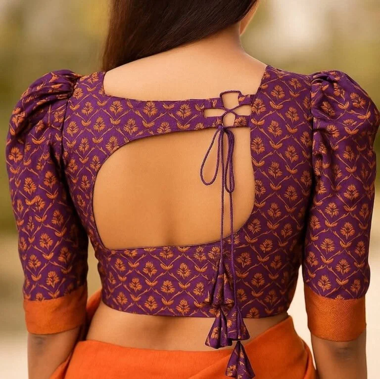 modern blouse back neck