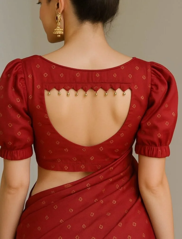 modern blouse back neck