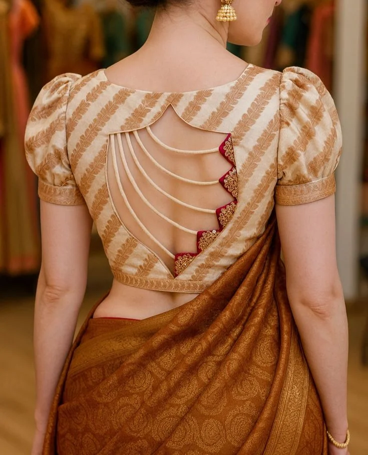 modern blouse back neck