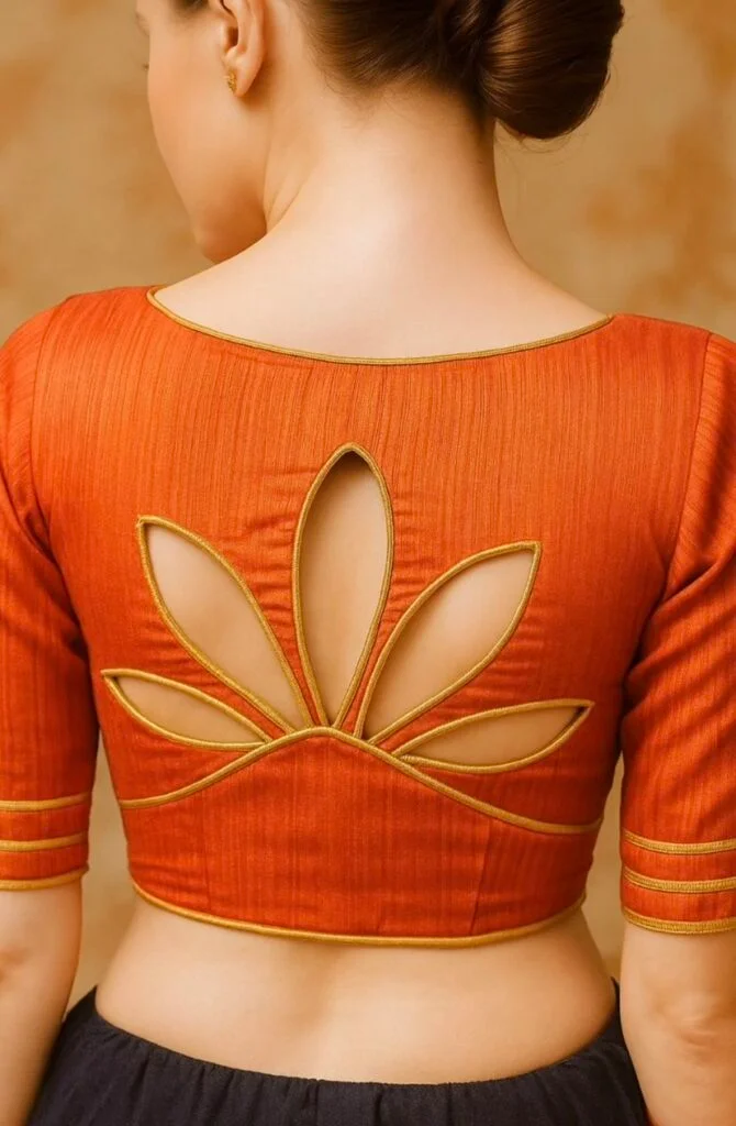 modern blouse back neck