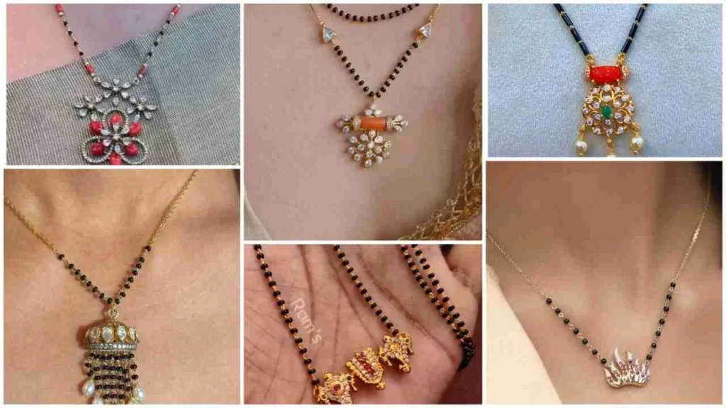 Black Beads Necklace Designs