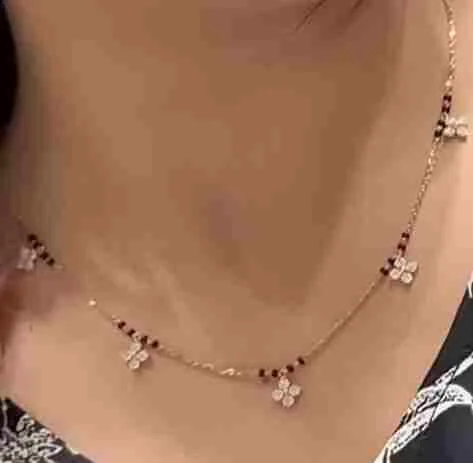 Black Beads Necklace Designs