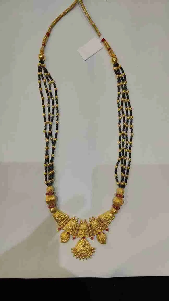 Black Beads Necklace Designs