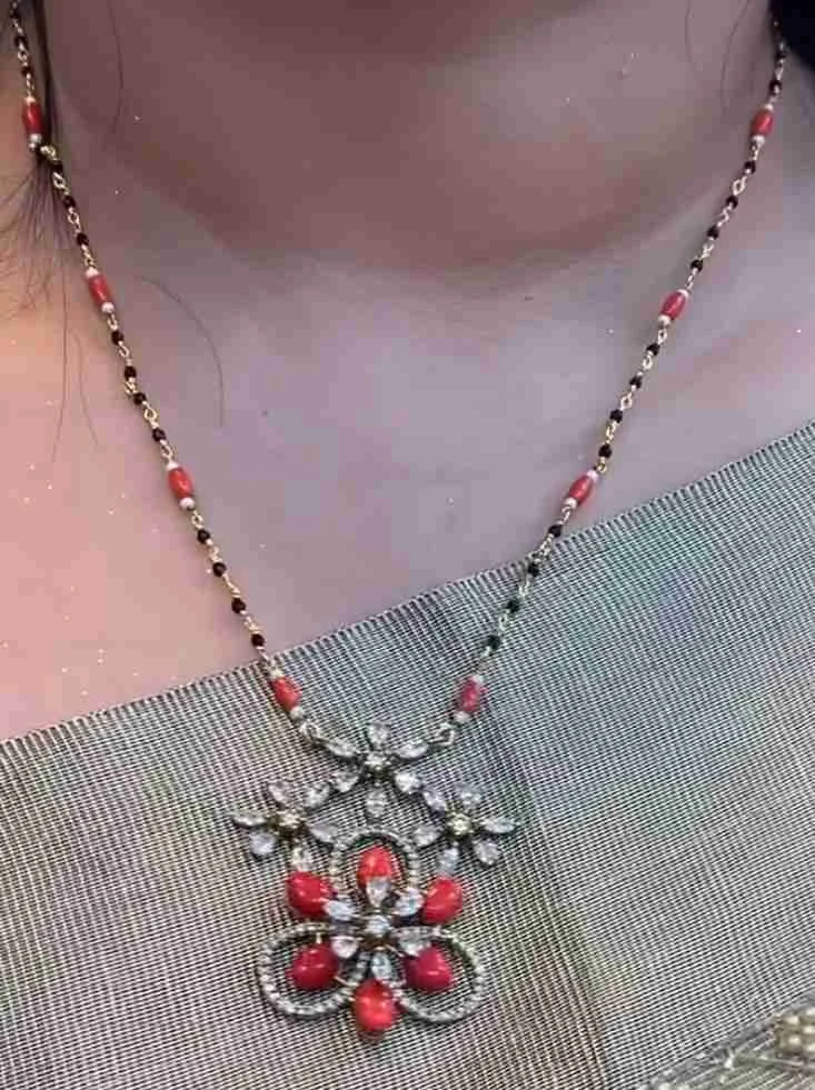 Black Beads Necklace Designs