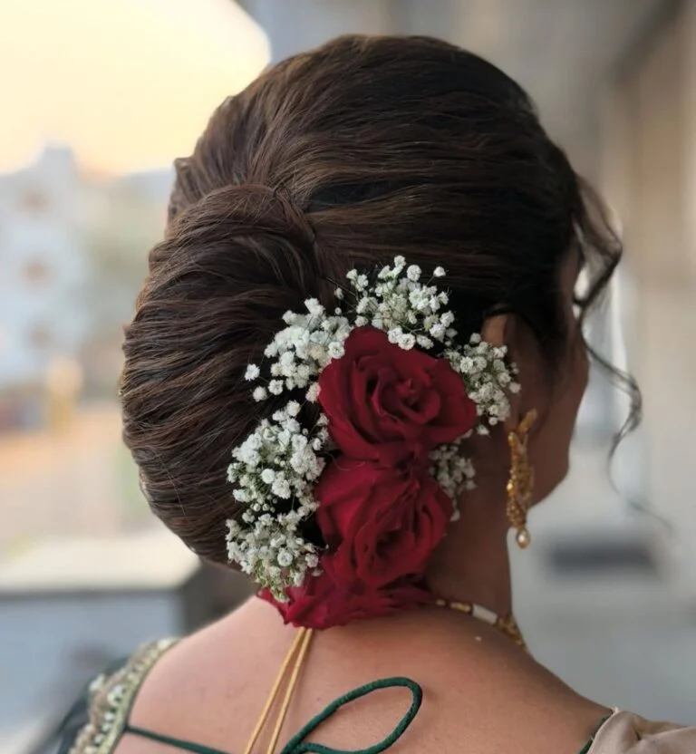 Elegant Indian bridal hairdo ideas for a classic wedding ceremony