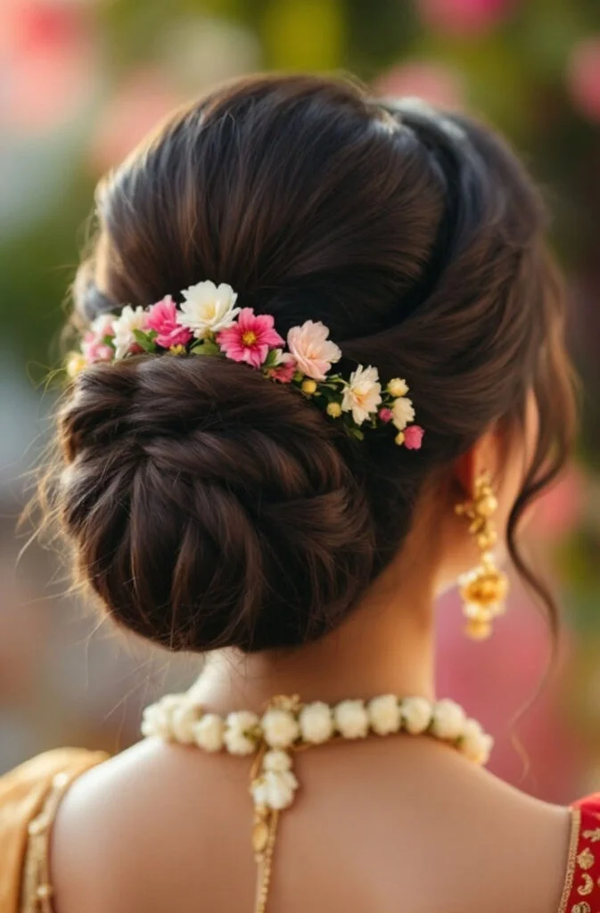 Elegant Indian bridal hairdo ideas for a classic wedding ceremony