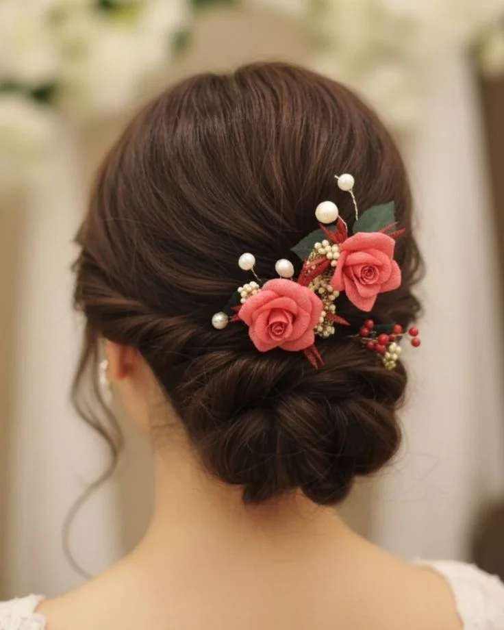 Elegant Indian bridal hairdo ideas for a classic wedding ceremony