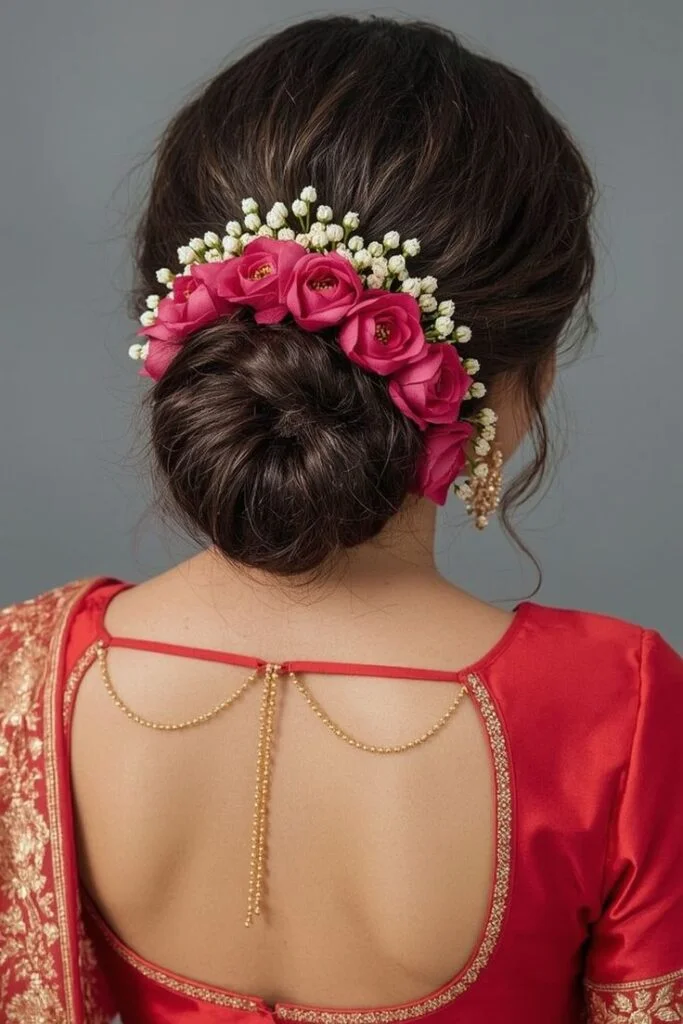 Elegant Indian bridal hairdo ideas for a classic wedding ceremony