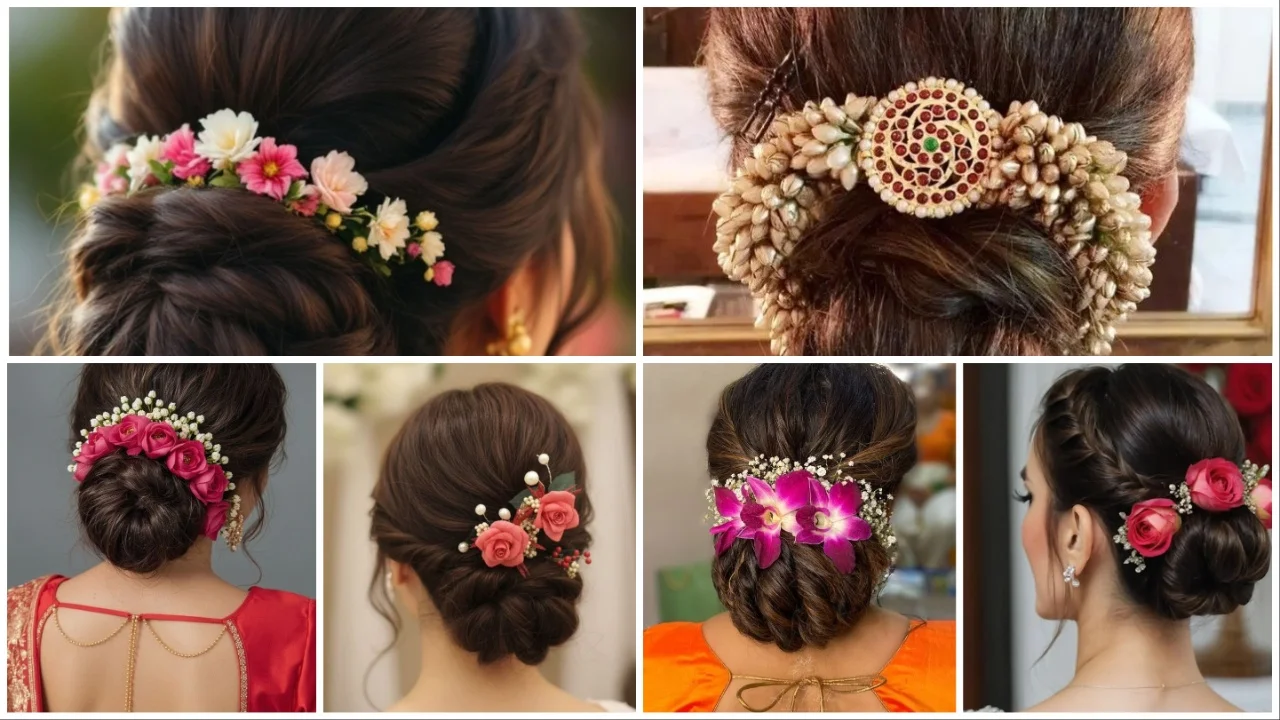 Elegant Indian bridal hairdo ideas for a classic wedding ceremony