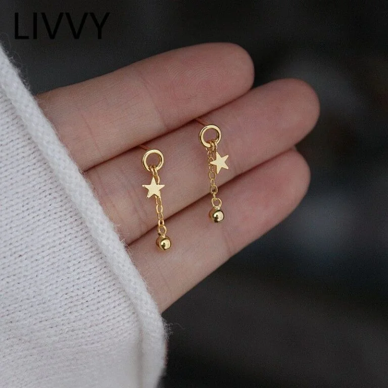 gold earrings