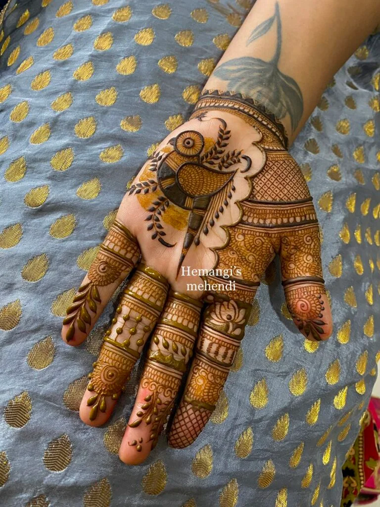 latest birds mehndi designs