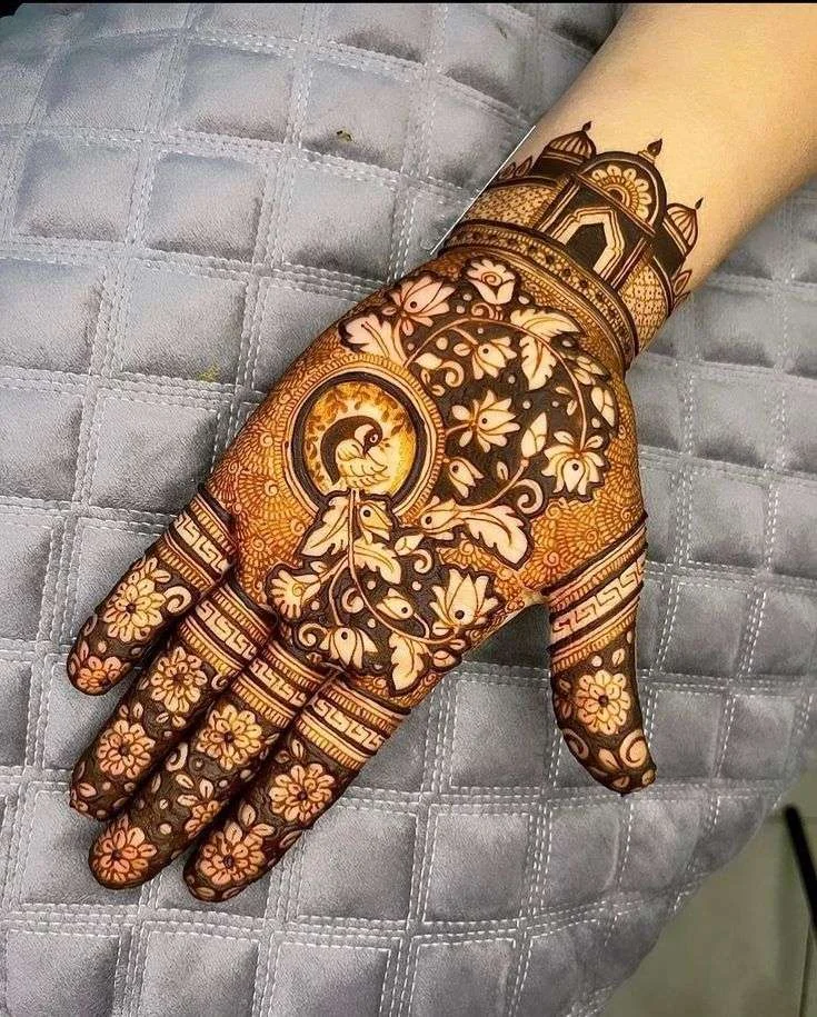 peacock mehndi designs