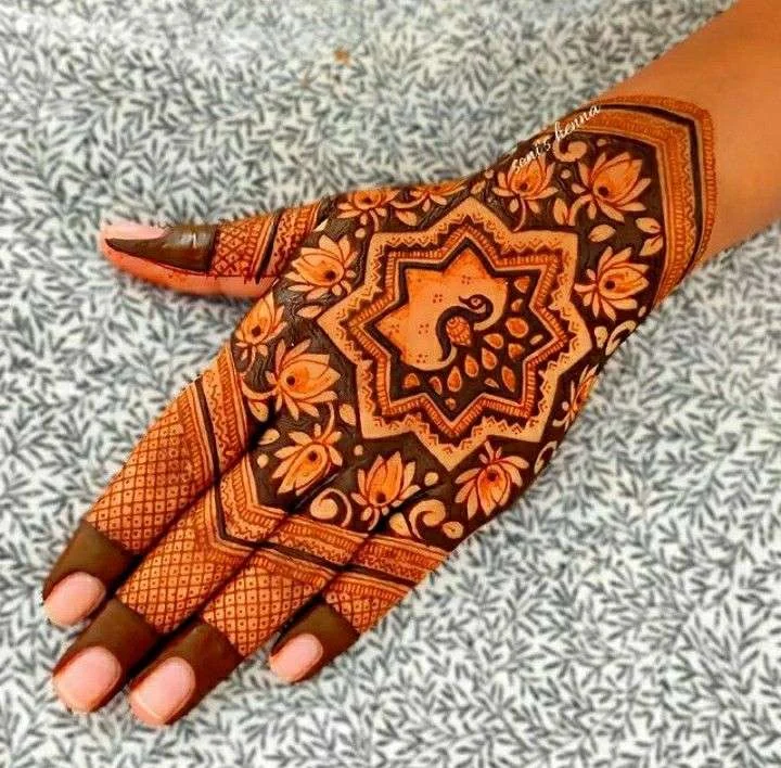 peacock mehndi designs