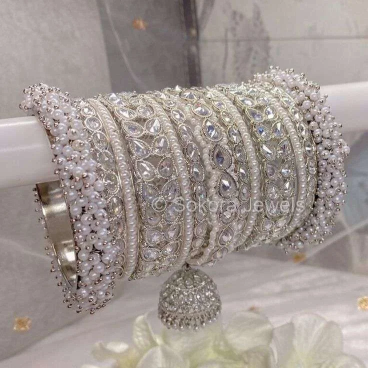 rhouidm plated bangle designs