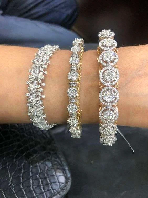 rhouidm plated bangle designs