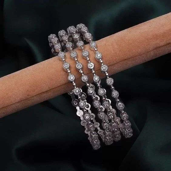 rhouidm plated bangle designs