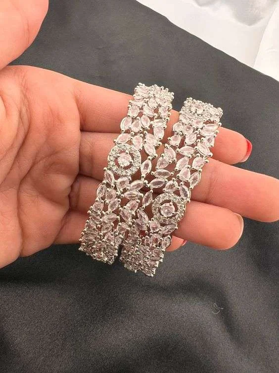 rhouidm plated bangle designs