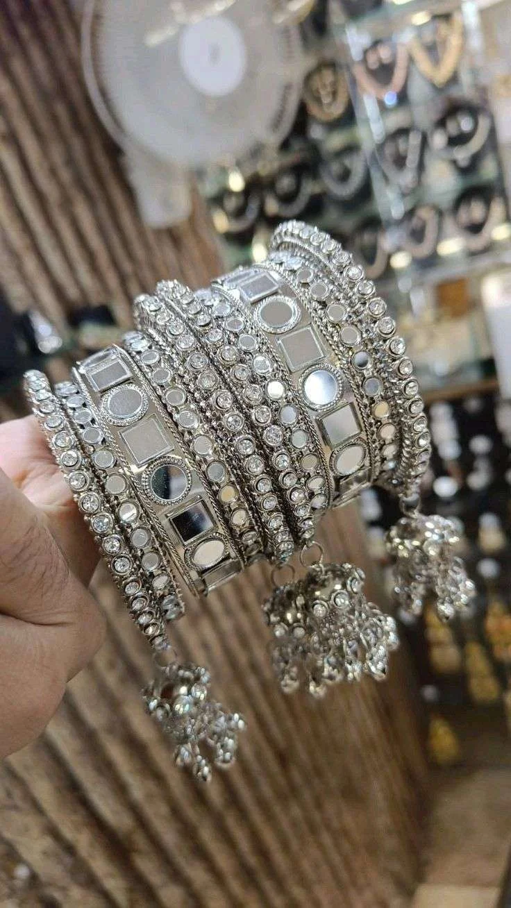 rhouidm plated bangle designs