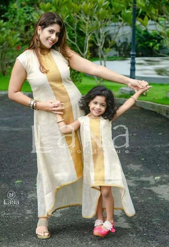 trendy mother-daughter dresses 