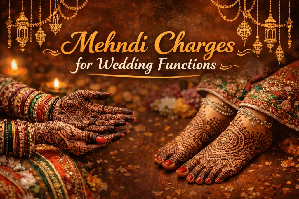 Mehndi charges for wedding functions
