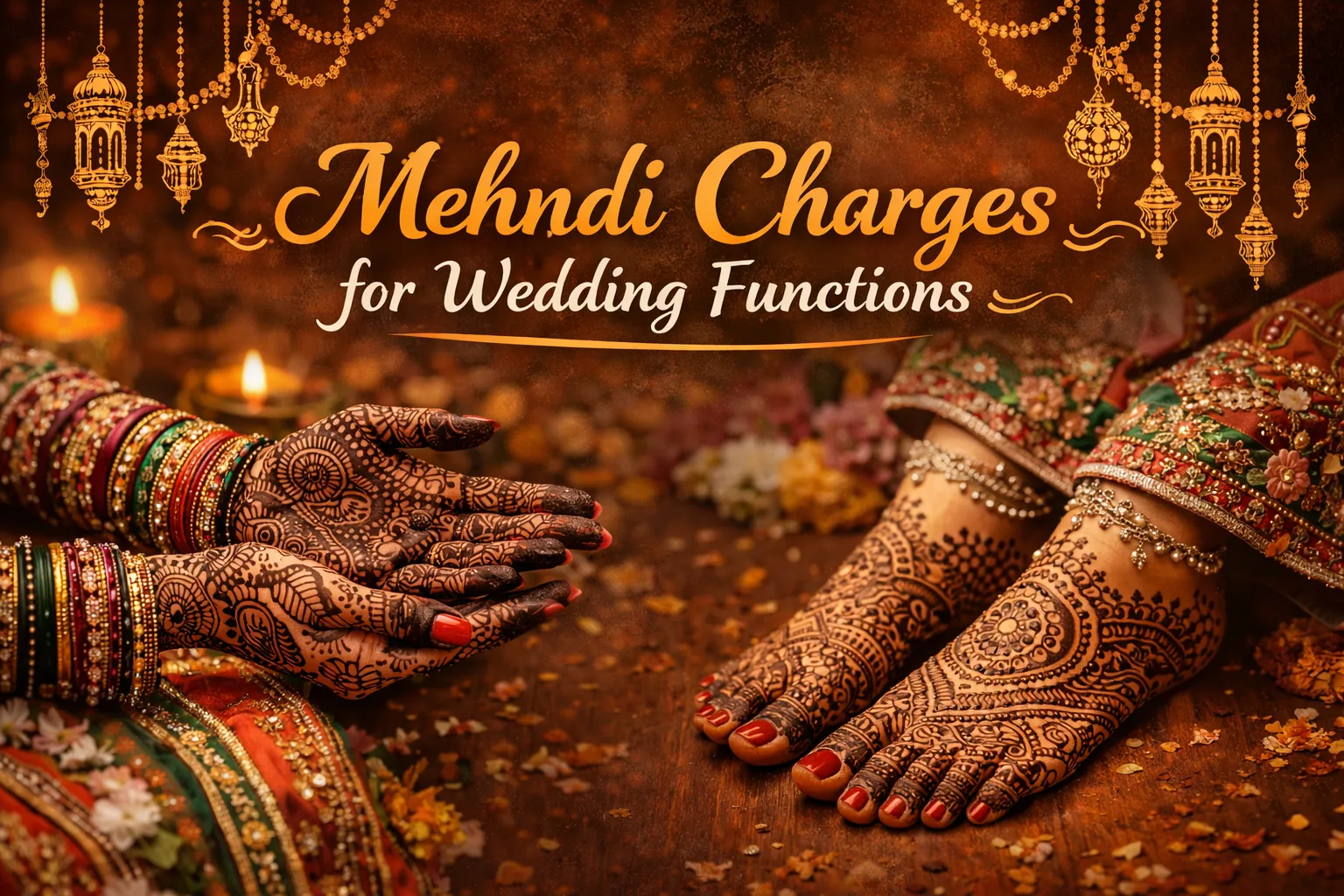 Mehndi charges for wedding functions