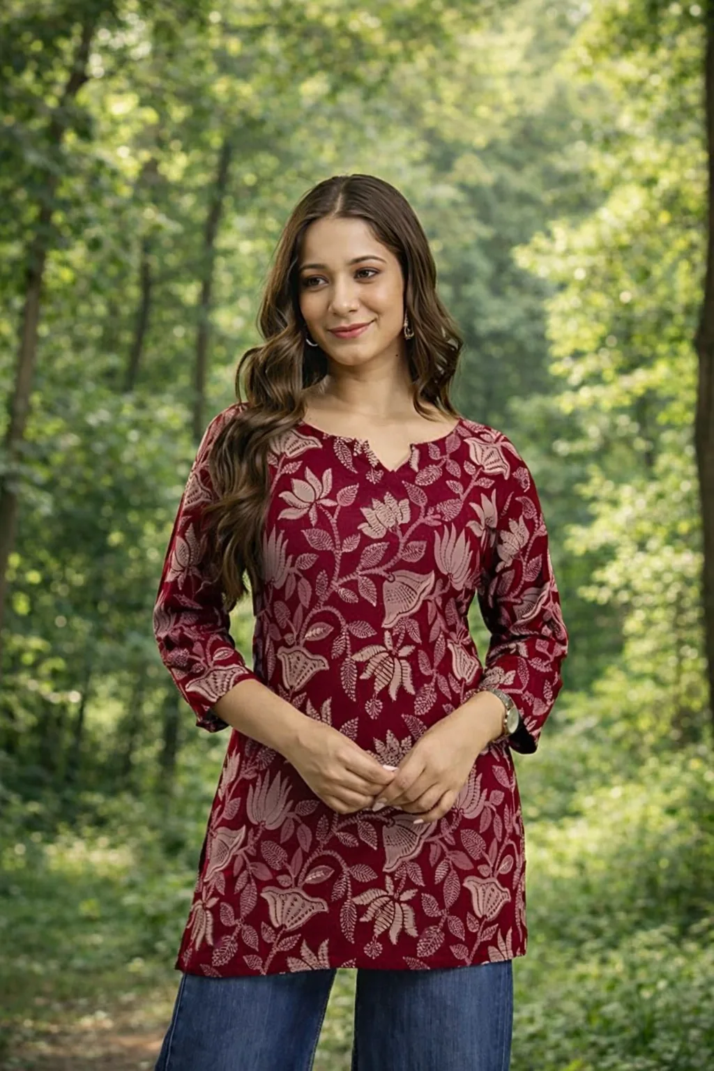 Straight Cut Short Kurti